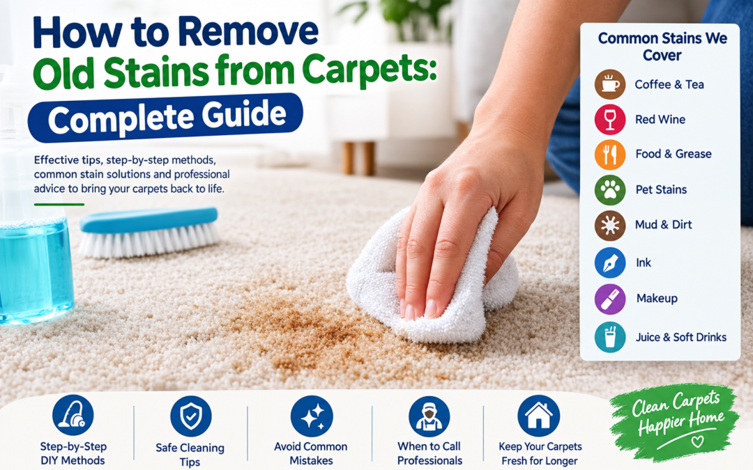 How to Remove Old Stains from Carpets: Complete Guide