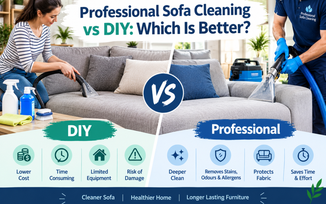 Professional Sofa Cleaning vs DIY: Which Is Better?