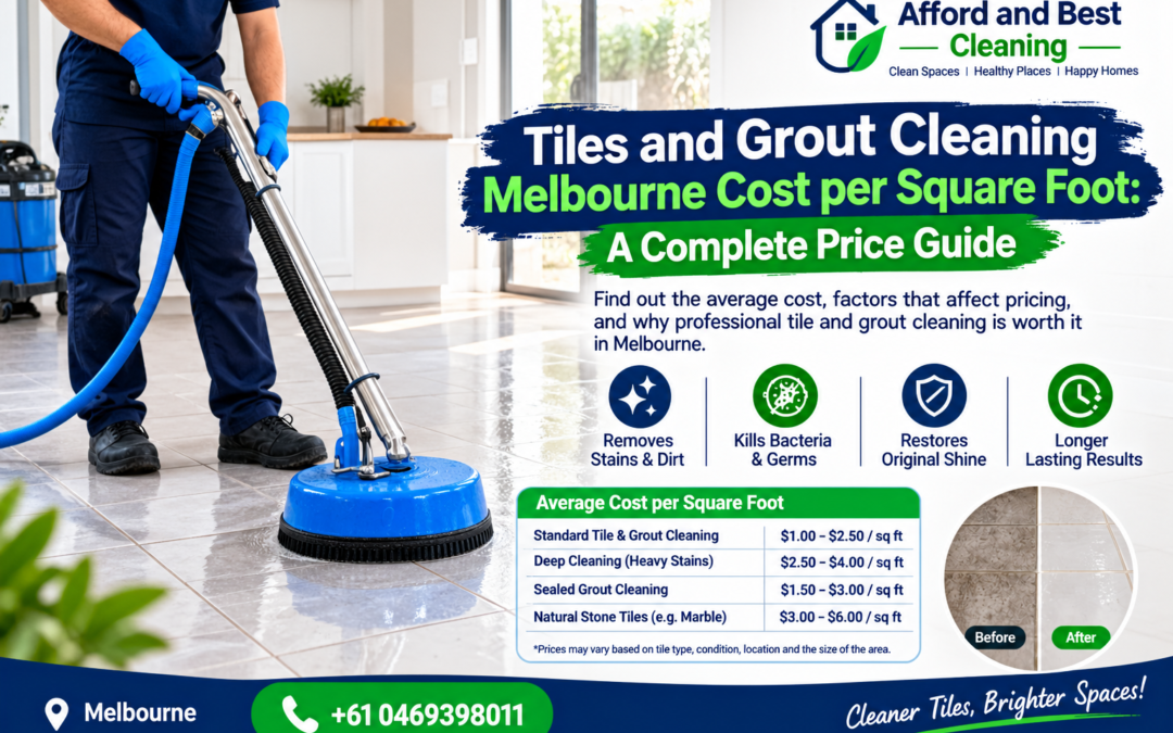 Tiles and Grout Cleaning Melbourne Cost per Square Foot: A Complete Price Guide